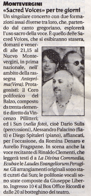 Giornale di Sicilia, 4 Aprile 2007